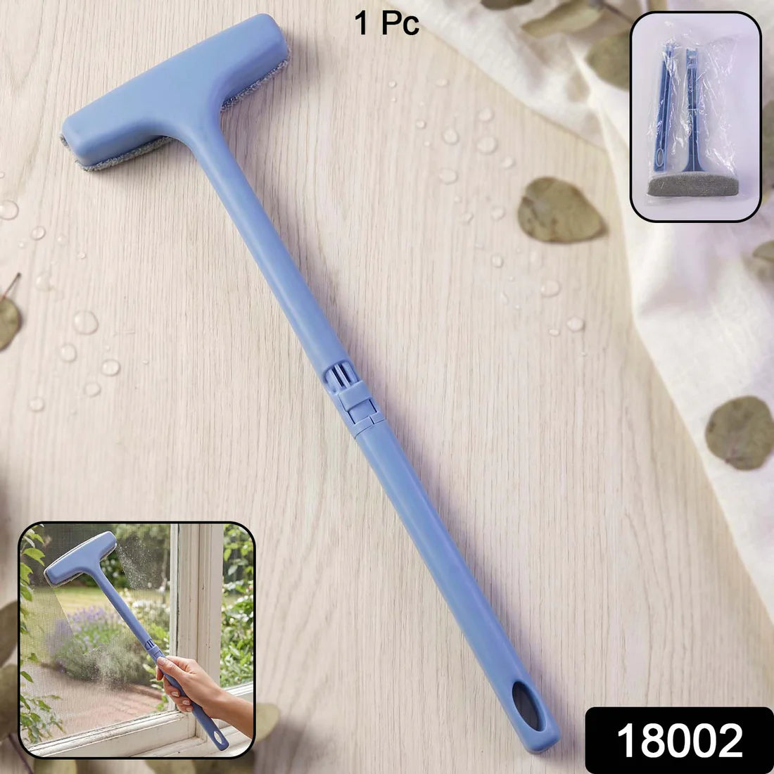 Window Mesh Cleaner – 3-in-1 Dusting Brush | Velvet Wipe